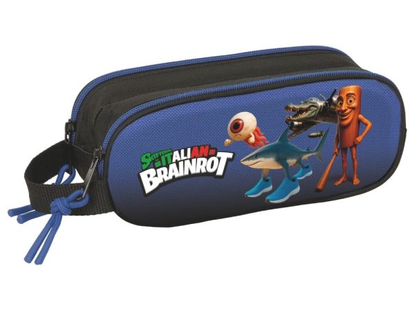 Brainrot double 3D pencil case