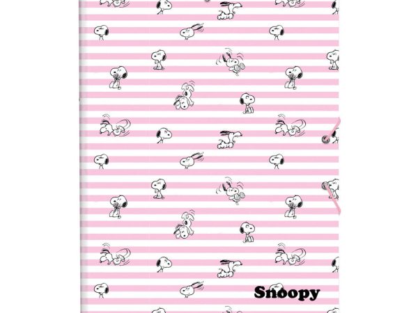Snoopy A4 cardboard binder with flaps