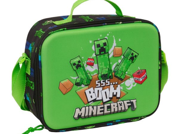Minecraft 3D thermal lunch bag