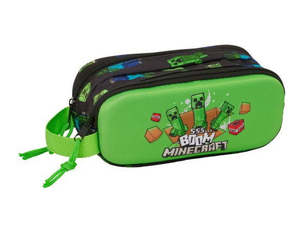 Minecraft 3D double pencil case