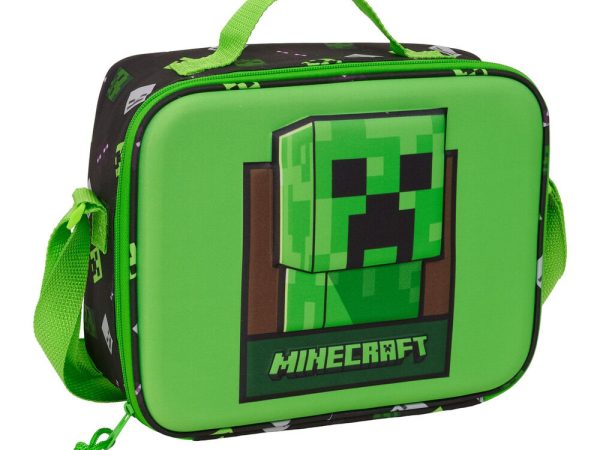 Minecraft 3D thermal lunch bag