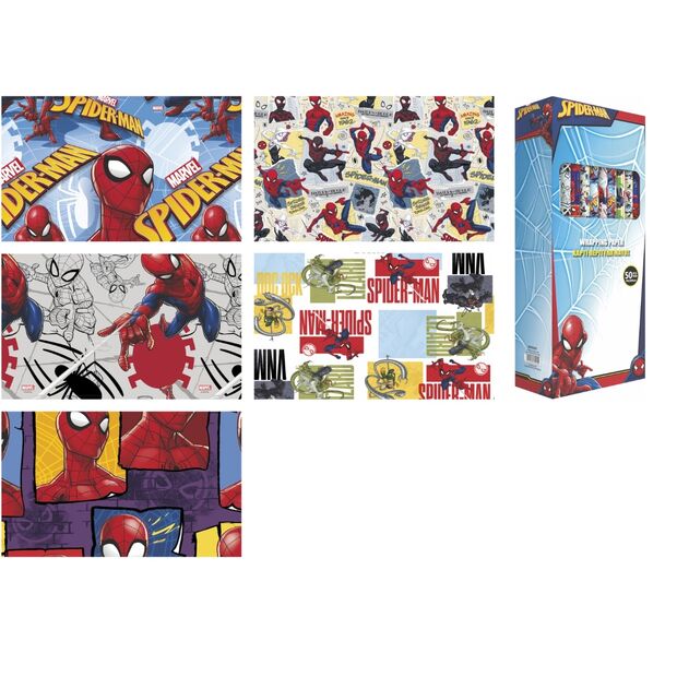 Marvel Spiderman assorted wrapping paper Marvel Spiderman assorted wrapping paper - Image 1