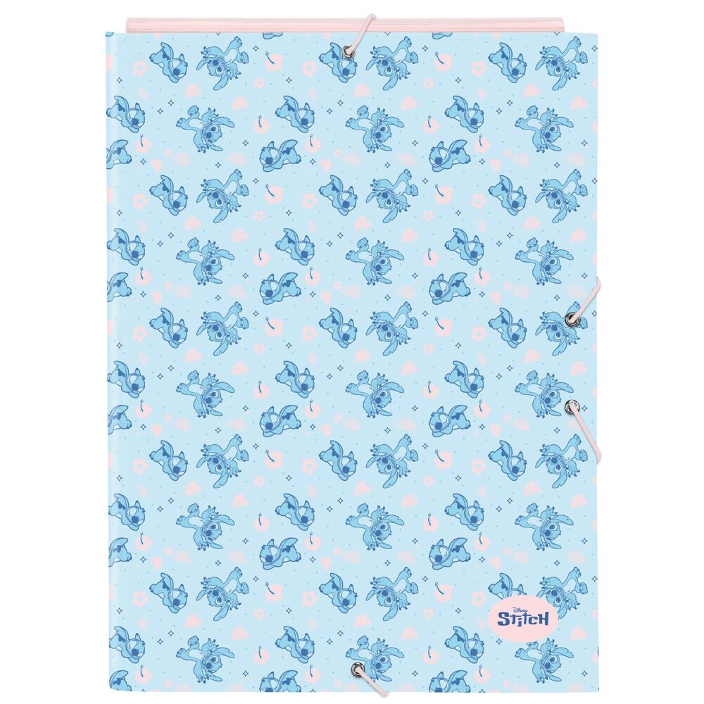 Disney Stitch Ohana A4 cardboard binder with flaps Disney Stitch Ohana A4 cardboard binder with flaps - Image 1
