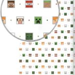 Minecraft Κατωσέντονο Μονό 90x200cm με Λάστιχο + 25cm – 100% Βαμβάκι