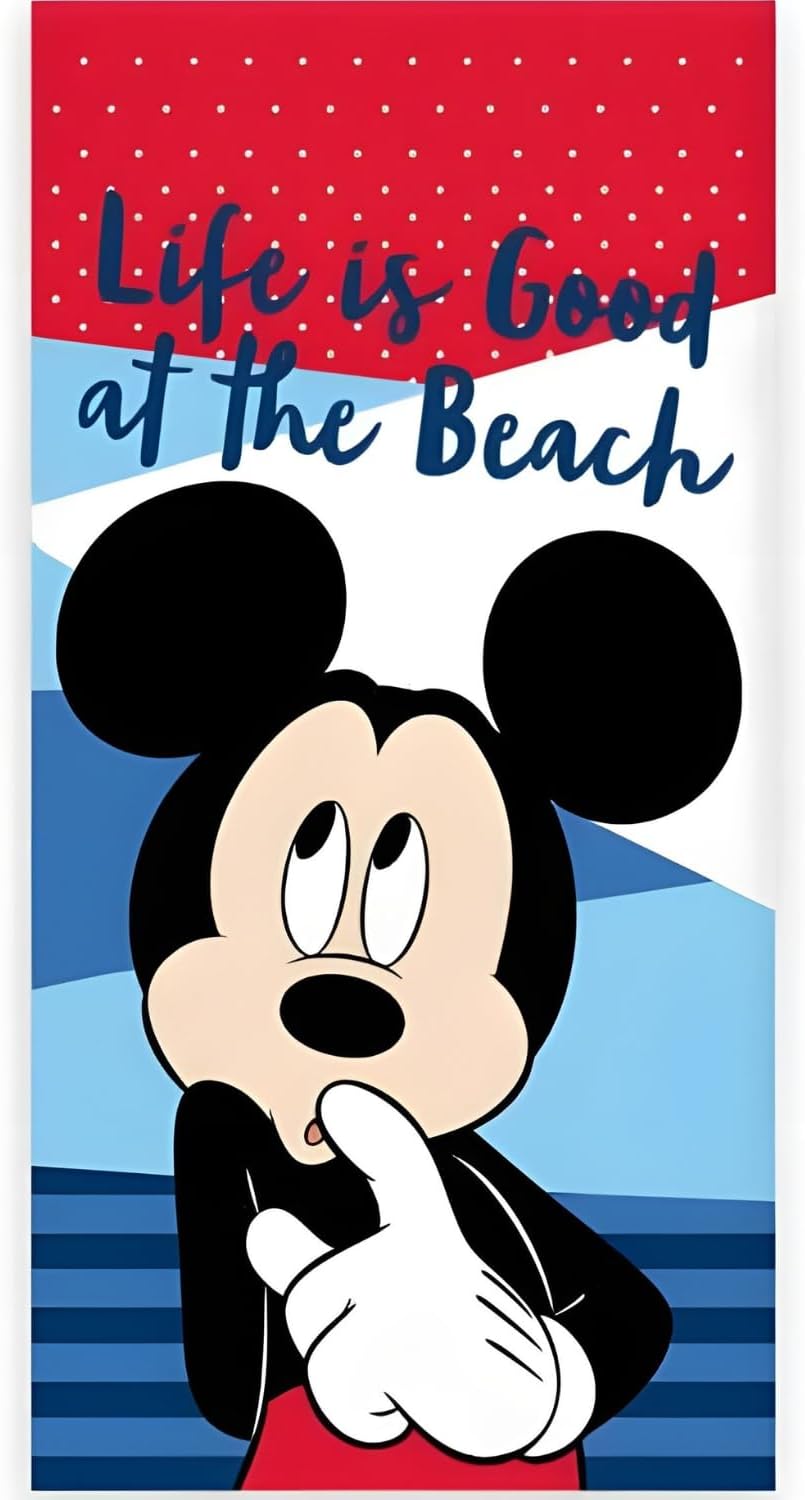 61CrLEhJD7L._AC_SL1500_ Disney Mickey Mouse Παιδική Πετσέτα 70x140cm - Image 1