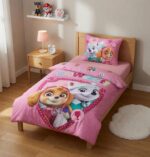 Paw Patrol Junior Βρεφικό Σετ Κρεβατιού Ροζ 100x135cm + Μαξιλαροθήκη 40x60cm – 100% Βαμβάκι - Image 2