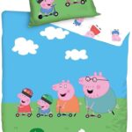 Peppa Pig Παιδικό Σετ Κλινοσκεπασμάτων 140x200cm & Μαξιλαροθήκη 50x70cm – 100% Βαμβάκι