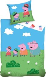 Peppa Pig Παιδικό Σετ Κλινοσκεπασμάτων 140x200cm & Μαξιλαροθήκη 50x70cm – 100% Βαμβάκι