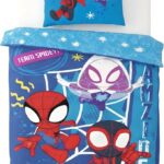 Spidey Παιδικό Σετ Κρεβατιού Junior 100x135 cm με Μαξιλαροθήκη 40x60 cm – 100% Βαμβάκι