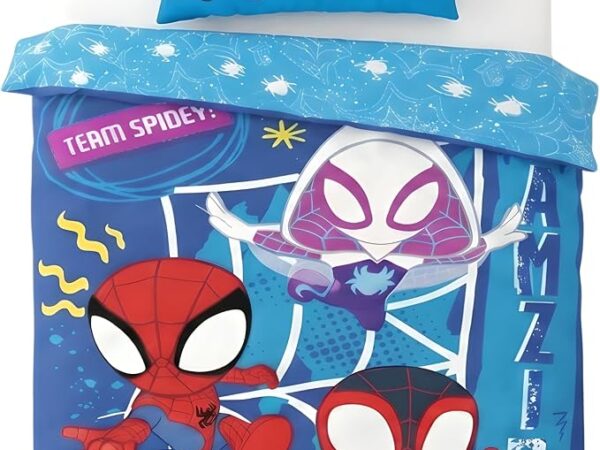 Spidey Παιδικό Σετ Κρεβατιού Junior 100x135 cm με Μαξιλαροθήκη 40x60 cm – 100% Βαμβάκι