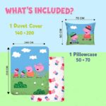 Peppa Pig Παιδικό Σετ Κλινοσκεπασμάτων 140x200cm & Μαξιλαροθήκη 50x70cm – 100% Βαμβάκι - Image 4