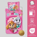 Paw Patrol Junior Βρεφικό Σετ Κρεβατιού Ροζ 100x135cm + Μαξιλαροθήκη 40x60cm – 100% Βαμβάκι - Image 6