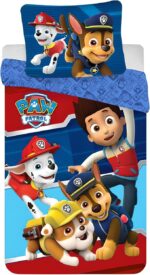 Σετ Παπλωματοθήκη Paw Patrol 100x135cm με Μαξιλαροθήκη 40x60cm – 100% Βαμβάκι