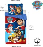 Σετ Παπλωματοθήκη Paw Patrol 100x135cm με Μαξιλαροθήκη 40x60cm – 100% Βαμβάκι - Image 3