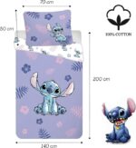 Disney Lilo & Stitch Παιδικό Σετ Κρεβατιού Μονό 100% Βαμβάκι - Image 3