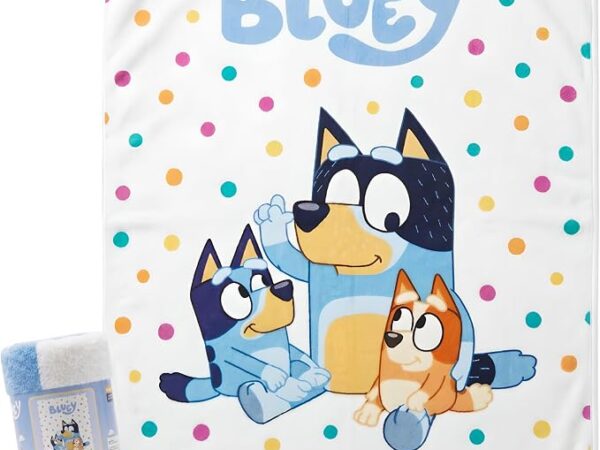 Bluey Κουβέρτα Fleece 100x150cm – Ultra Soft Microflannel, Ζεστή & Απαλή