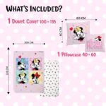 Σετ Παπλωματοθήκη Minnie Mouse 100x135cm με Μαξιλαροθήκη 40x60cm – 100% Βαμβάκι - Image 2