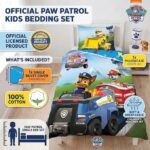 Paw Patrol Παιδικό Σετ Κλινοσκεπασμάτων 140x200cm & Μαξιλαροθήκη 50x70cm – 100% Βαμβάκι - Image 4