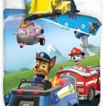 Paw Patrol Παιδικό Σετ Κλινοσκεπασμάτων 140x200cm & Μαξιλαροθήκη 50x70cm – 100% Βαμβάκι