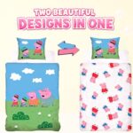 Peppa Pig Παιδικό Σετ Κλινοσκεπασμάτων 140x200cm & Μαξιλαροθήκη 50x70cm – 100% Βαμβάκι - Image 2