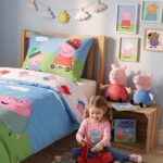 Peppa Pig Παιδικό Σετ Κλινοσκεπασμάτων 140x200cm & Μαξιλαροθήκη 50x70cm – 100% Βαμβάκι - Image 3