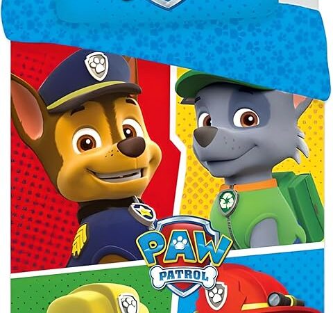 Paw Patrol Junior Βρεφικό Σετ Κρεβατιού 100x135cm + Μαξιλαροθήκη 40x60cm – 100% Βαμβάκι