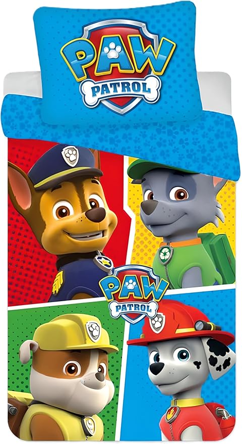 81Ns70duBbL._AC_SY879_ Paw Patrol Junior Βρεφικό Σετ Κρεβατιού 100x135cm + Μαξιλαροθήκη 40x60cm – 100% Βαμβάκι - Image 1