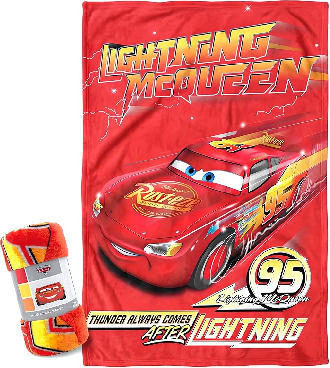 81YRNCybK7L._AC_SX679_ Disney Cars McQueen Κουβέρτα Fleece 100x150cm - Image 1