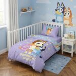 Σετ Παπλωματοθήκη Bluey παιδικό κρεβάτι 100x135cm με Μαξιλαροθήκη 40x60cm – 100% Βαμβάκι - Image 3