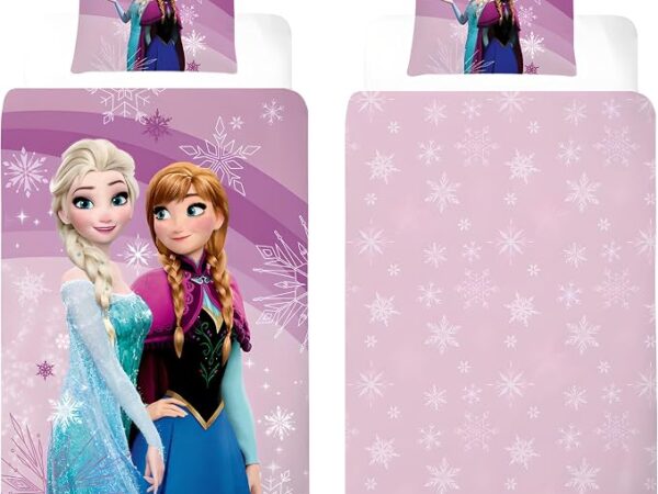 Disney Frozen Παιδικό Σετ Κλινοσκεπασμάτων 100x135cm & Μαξιλαροθήκη 40x60cm – 100% Βαμβάκι