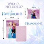Disney Frozen Παιδικό Σετ Κλινοσκεπασμάτων 100x135cm & Μαξιλαροθήκη 40x60cm – 100% Βαμβάκι - Image 3