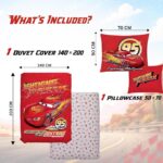 Disney Cars Παιδικό Σετ Μονό Κρεβάτι 140x200 cm με Μαξιλαροθήκη 50x70 cm - Image 3