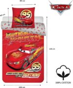 Σετ Παπλωματοθήκη Disney Cars Κεραυνός McQueen Junior 100x135cm με Μαξιλαροθήκη 40x60cm - Image 3