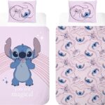 Disney Stitch & Angel Βρεφικό Σετ Παπλωματοθήκη  & Μαξιλαροθήκη