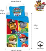 Paw Patrol Junior Βρεφικό Σετ Κρεβατιού 100x135cm + Μαξιλαροθήκη 40x60cm – 100% Βαμβάκι - Image 3