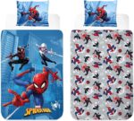 Παιδικό Παπλωματοθήκη Σετ Spiderman Marvel Μονή 140x200cm με Μαξιλαροθήκη 50x70cm