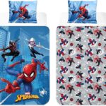 Παιδικό Παπλωματοθήκη Σετ Spiderman Marvel Μονή 140x200cm με Μαξιλαροθήκη 50x70cm