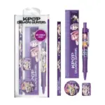 K-pop Demon Hunters Purple Σετ Γραφικής Ύλης 5 Τεμαχίων