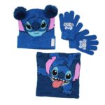 Stitch Παιδικό Σετ Σκούφος, Γάντια & Λαιμός