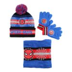 Spiderman Σετ Σκούφος, Γάντια & Snood για Αγόρια