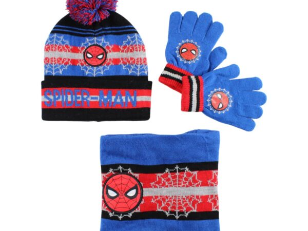 Spiderman Σετ Σκούφος, Γάντια & Snood για Αγόρια
