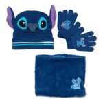 Lilo & Stitch Σετ Σκούφος, Γάντια & Λαιμός για Αγόρια