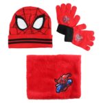 Spiderman Σετ Σκούφος, Γάντια & Κασκόλ Λαιμού