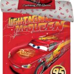 Σετ Παπλωματοθήκη Disney Cars Κεραυνός McQueen Junior 100x135cm με Μαξιλαροθήκη 40x60cm