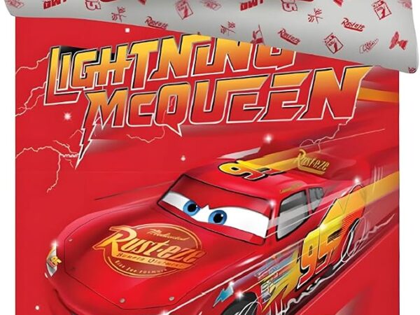 Σετ Παπλωματοθήκη Disney Cars Κεραυνός McQueen Junior 100x135cm με Μαξιλαροθήκη 40x60cm