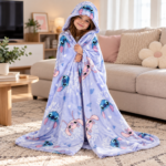 Lilo & Stitch Κουβέρτα Fleece με Κουκούλα 120×150 cm - Image 5