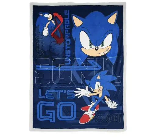 Sonic the Hedgehog Unstoppable Κουβέρτα Sherpa 140x190 cm