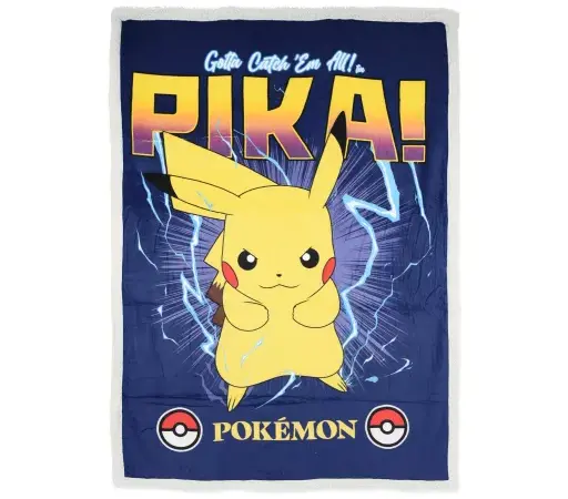 Pokemon Κουβέρτα Sherpa Catch ’Em All 140x190 cm