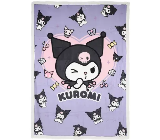 Kuromi Κουβέρτα Sherpa 140x190 cm