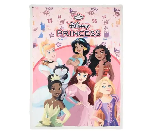 Disney Princess Floral Fantasy Κουβέρτα Sherpa 140x190 cm
